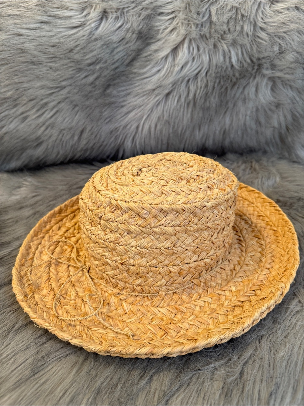 Helen Kaminski Natural Straw Boater Hat